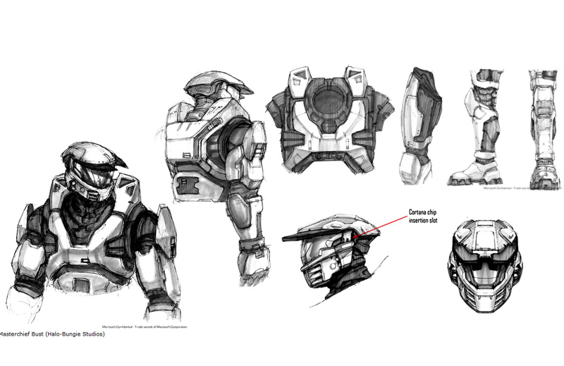 Illustration for article titled This Halo Concept Art is so Old it's Drawn on Paper